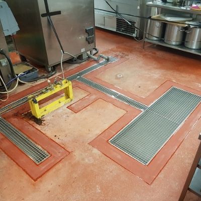Kitchen Flooring Works in Progress - Millennium Gloucester Hotel