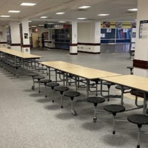 Altro Flooring, School Canteen Floor Before